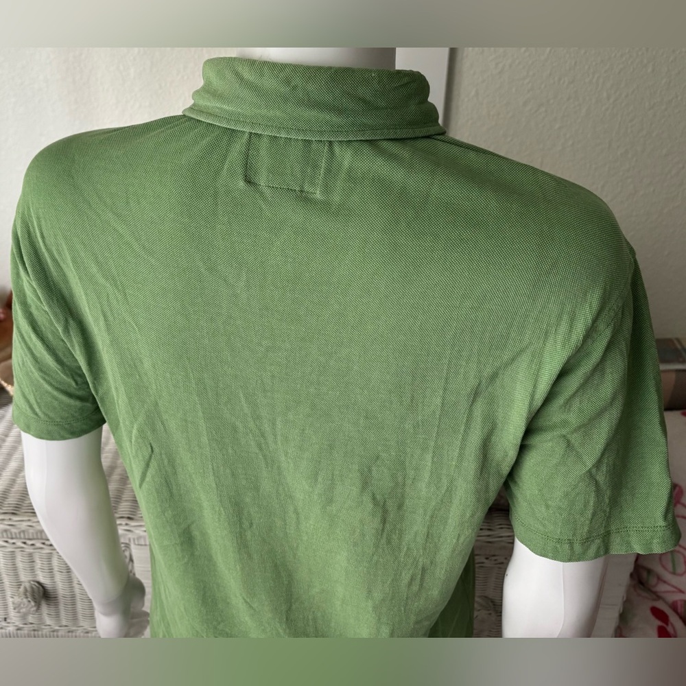 Todd Snyder 51% Cotton piqué Polo Shirt - short sleeves in green color Size XS - Picture 4 of 8